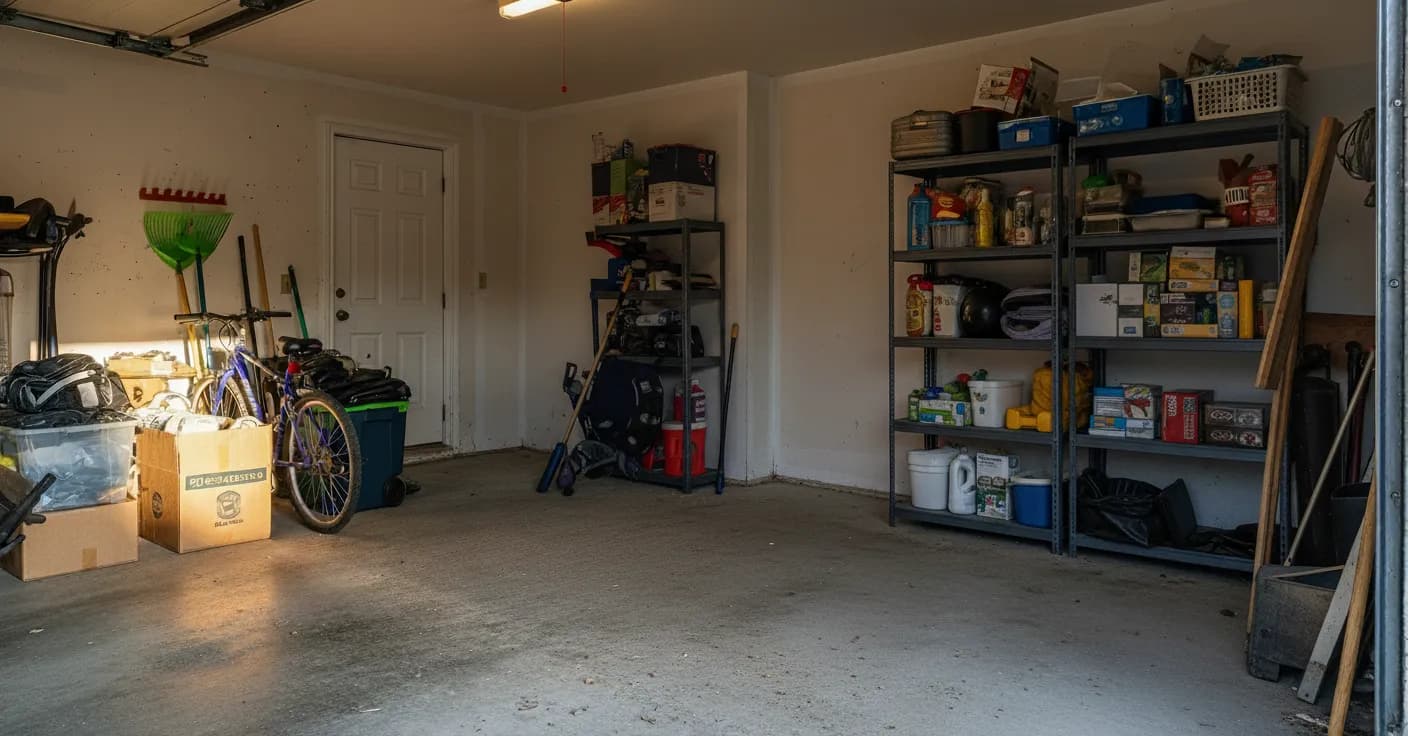 After: Old refrigerator in a kitchen