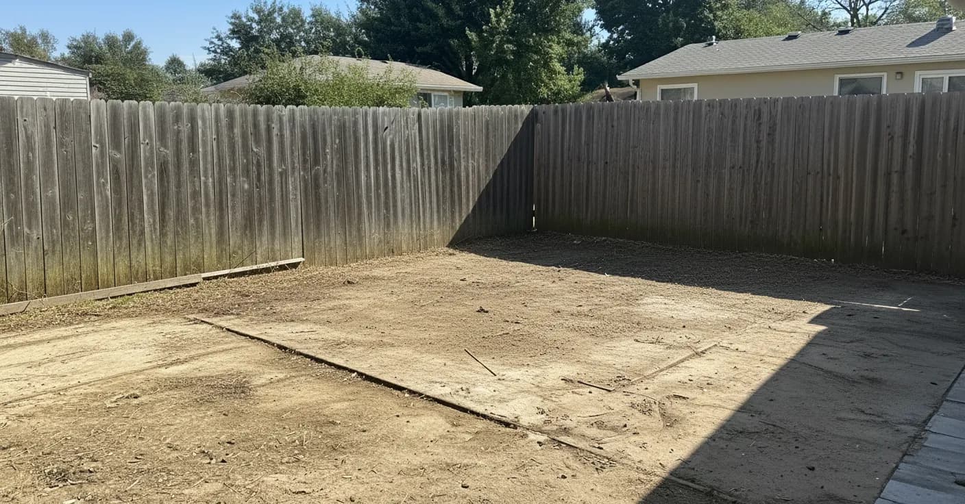 After: Old hot tub on a deck