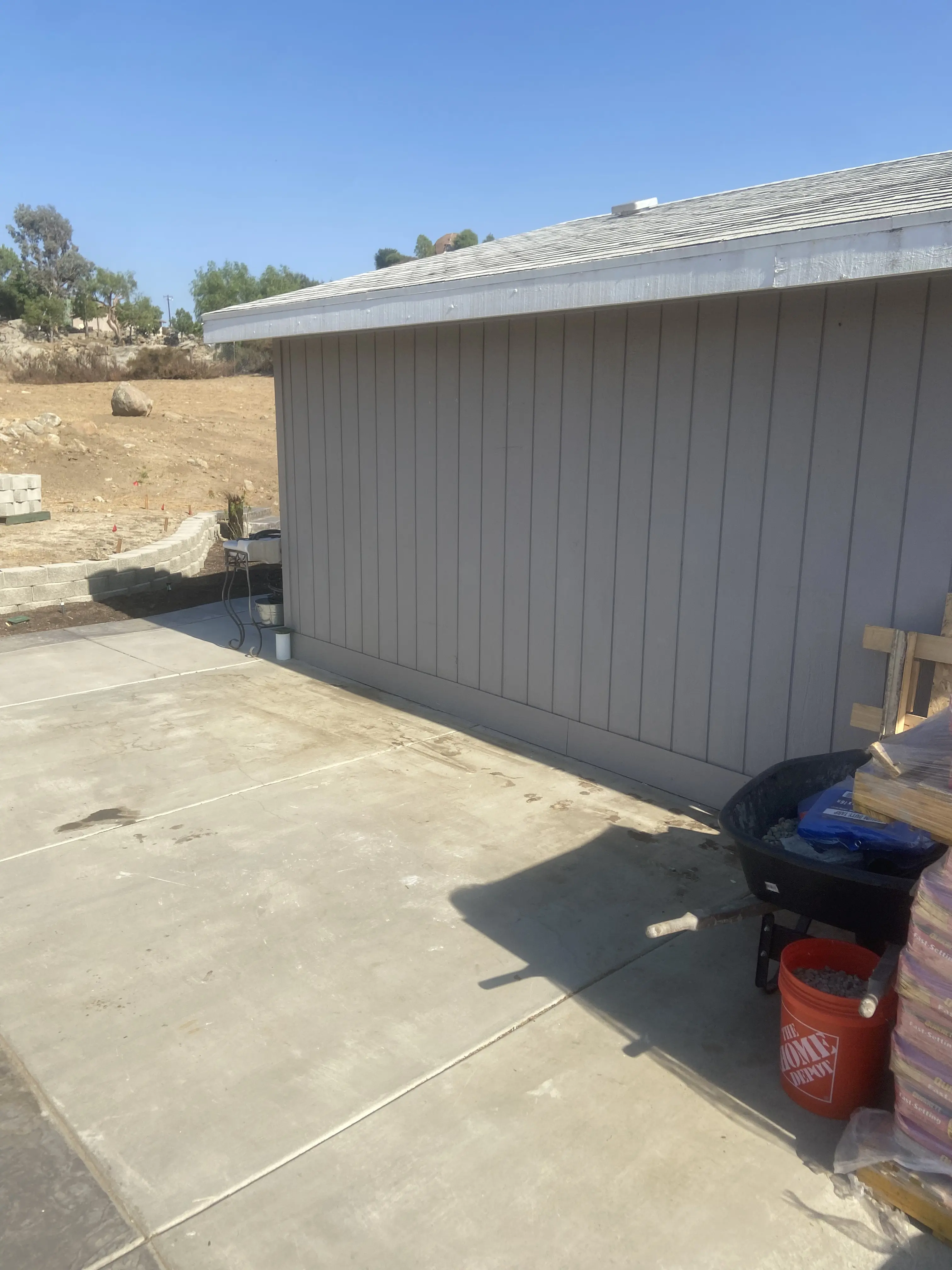 After: Cluttered backyard cleared