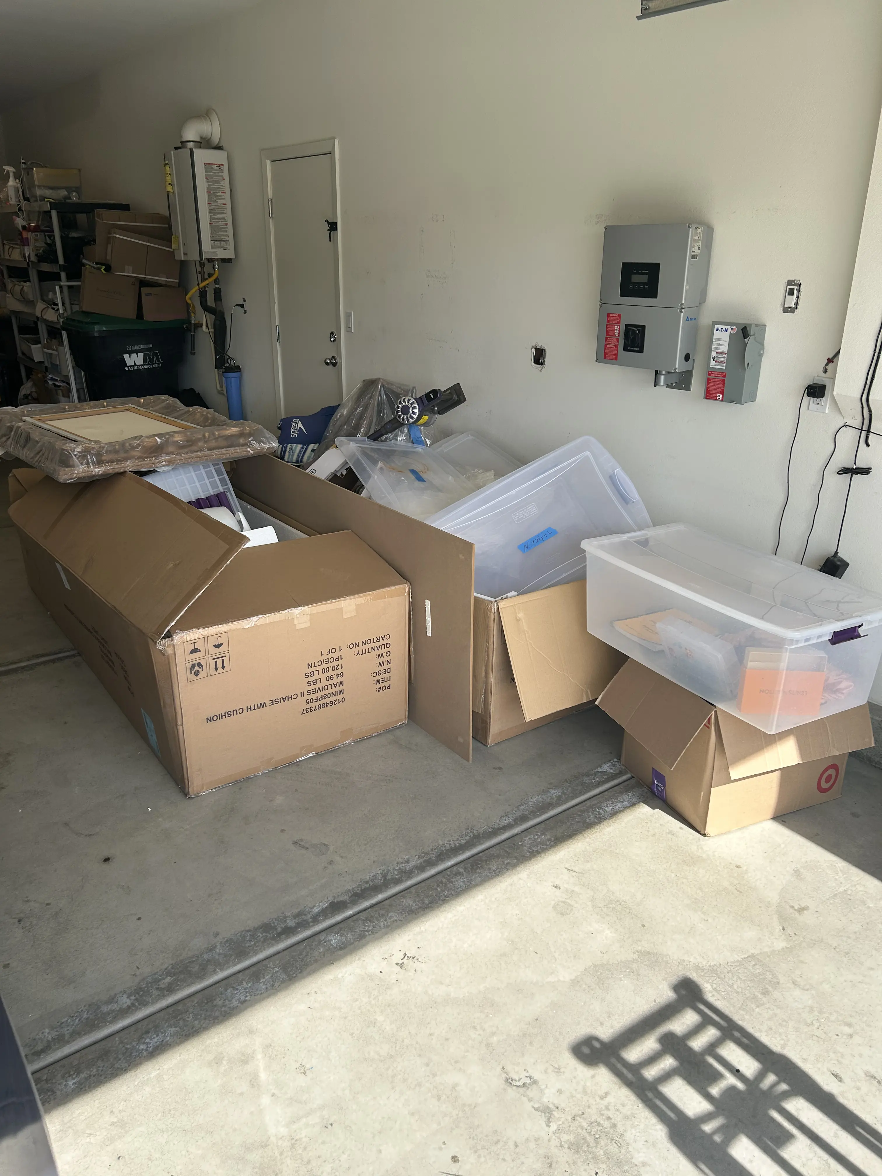 Before: Team clearing out junk from a house